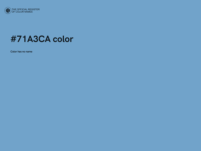 #71A3CA color image