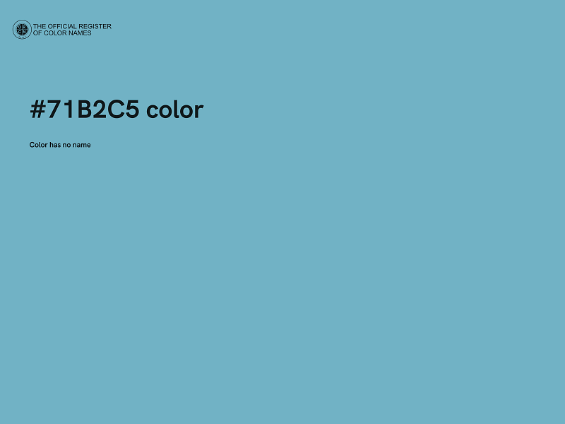 #71B2C5 color image