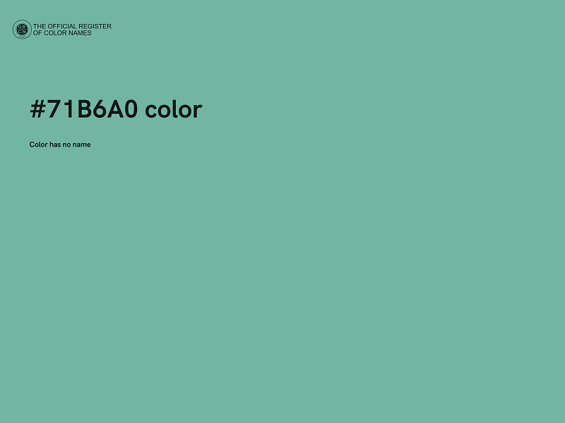 #71B6A0 color image