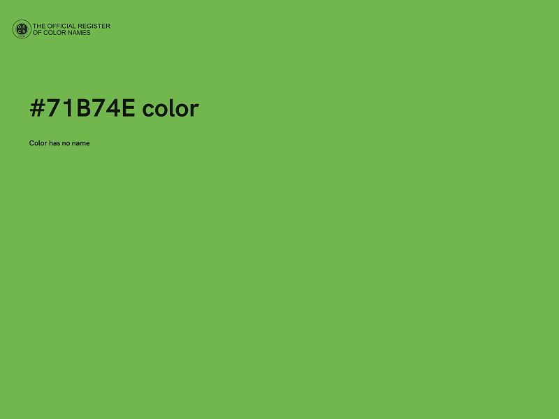 #71B74E color image