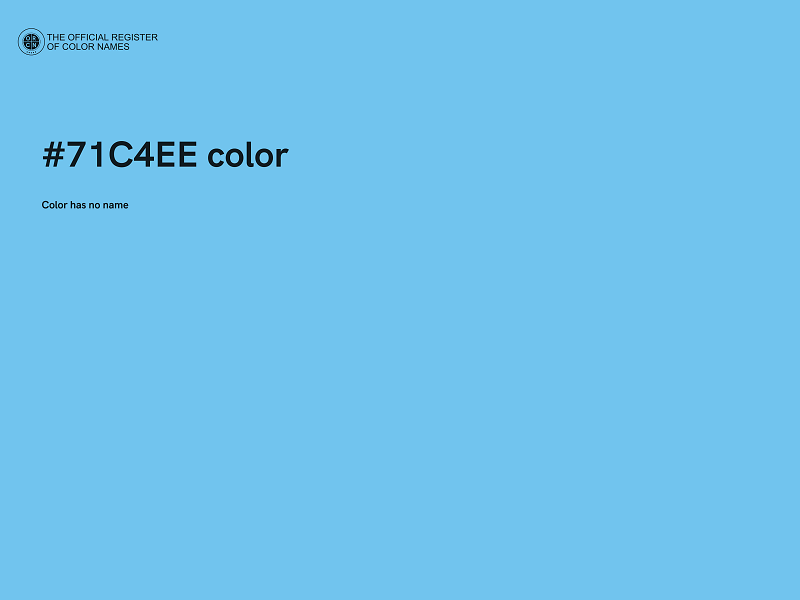 #71C4EE color image