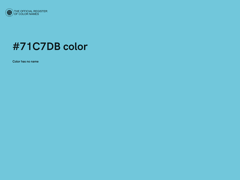 #71C7DB color image