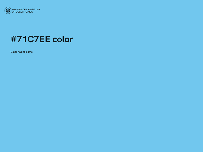 #71C7EE color image