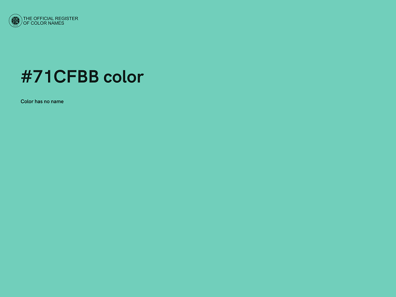 #71CFBB color image