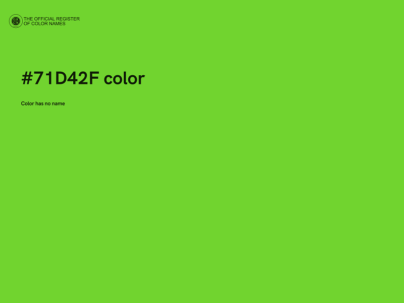 #71D42F color image