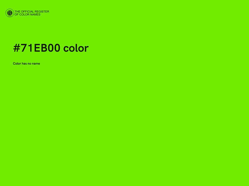 #71EB00 color image