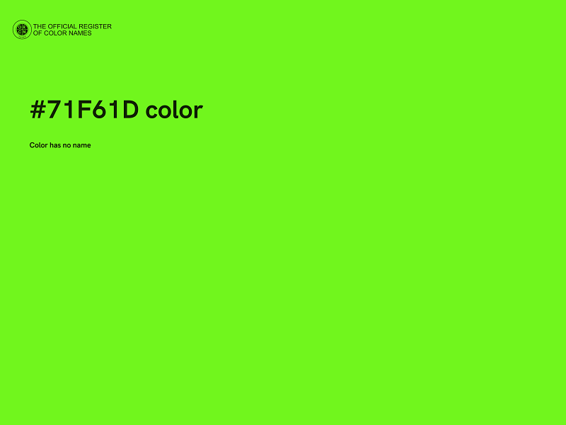 #71F61D color image