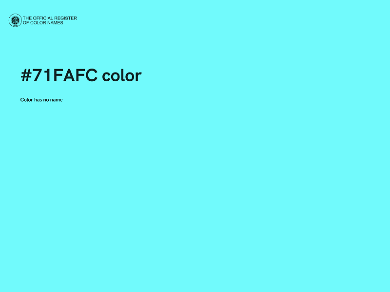 #71FAFC color image