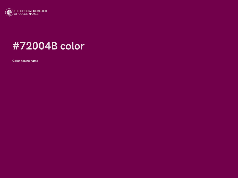 #72004B color image