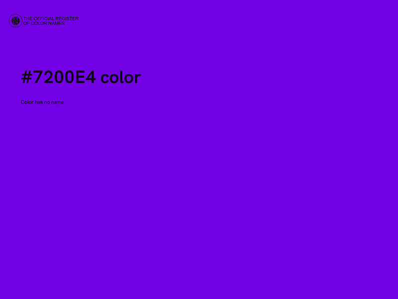 #7200E4 color image