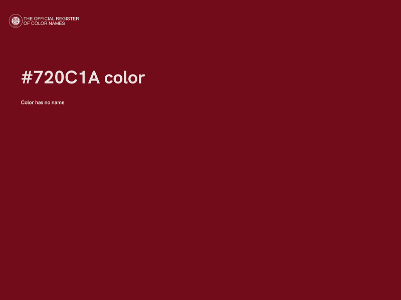 #720C1A color image