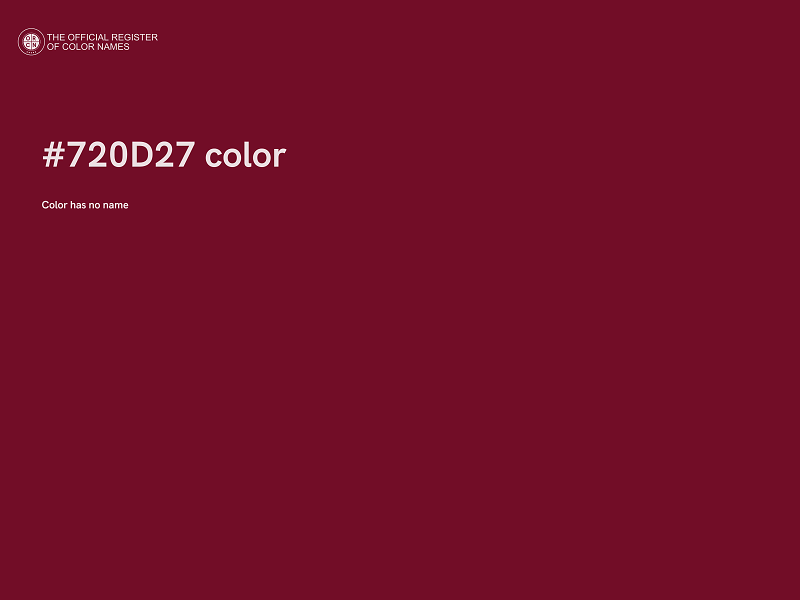 #720D27 color image