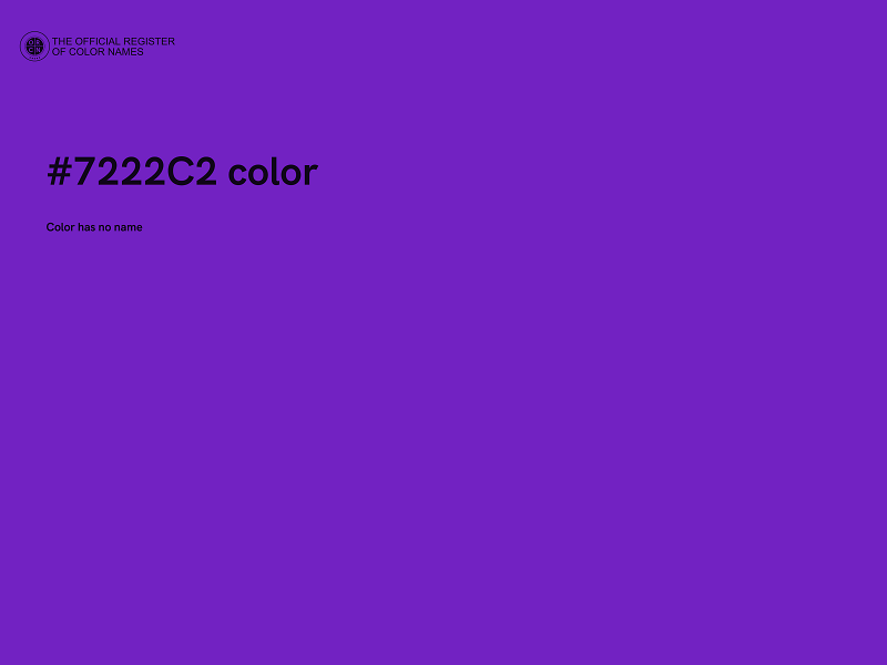 #7222C2 color image