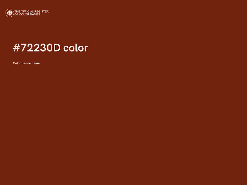 #72230D color image