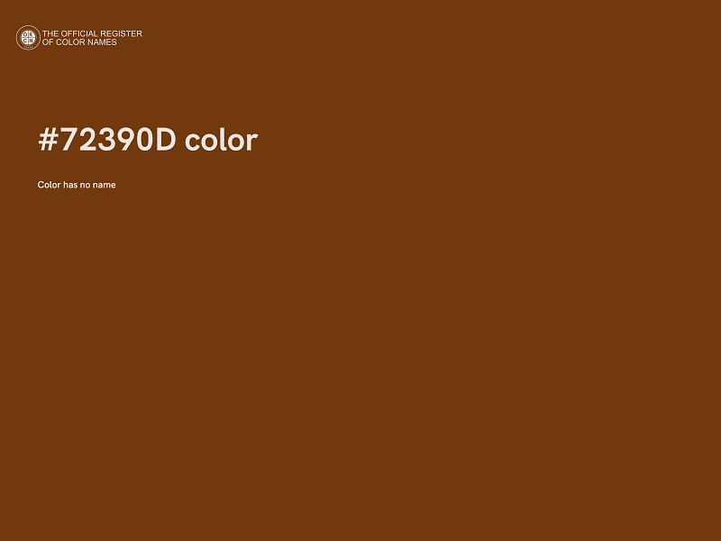 #72390D color image