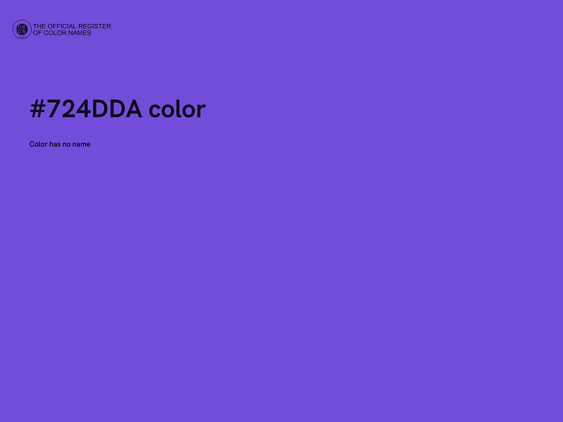 #724DDA color image