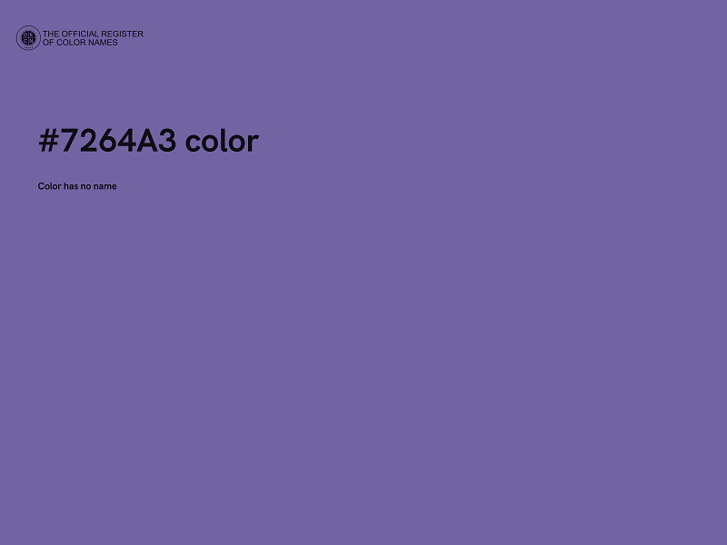 #7264A3 color image