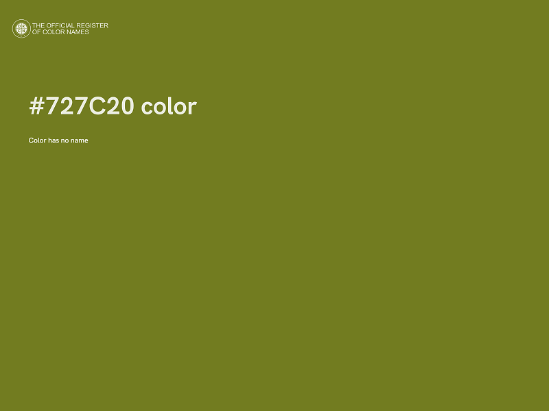 #727C20 color image