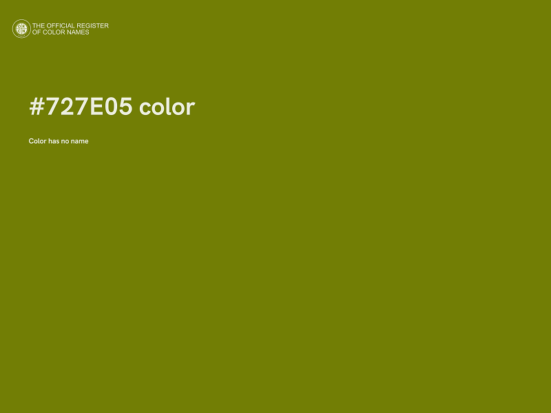 #727E05 color image