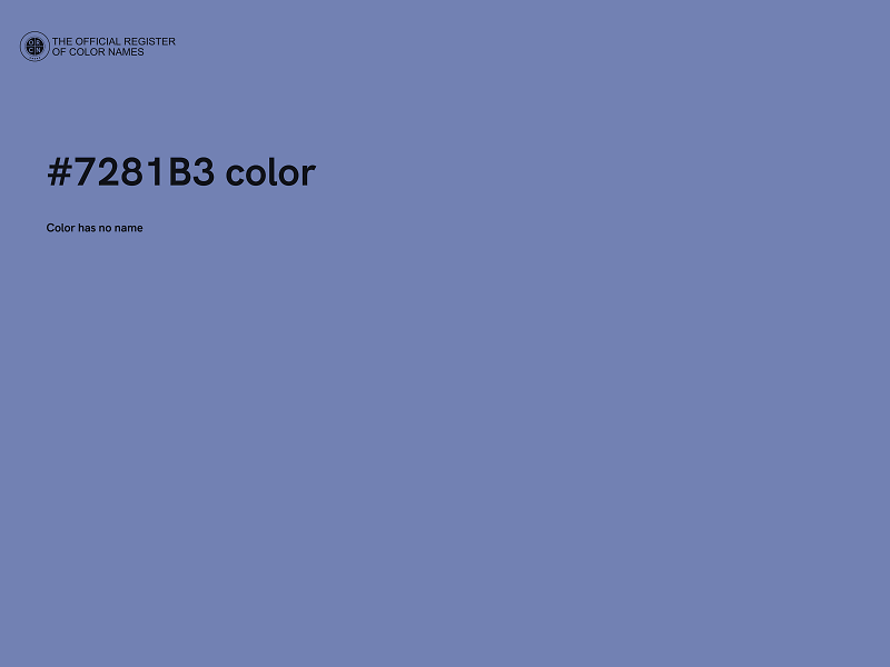 #7281B3 color image