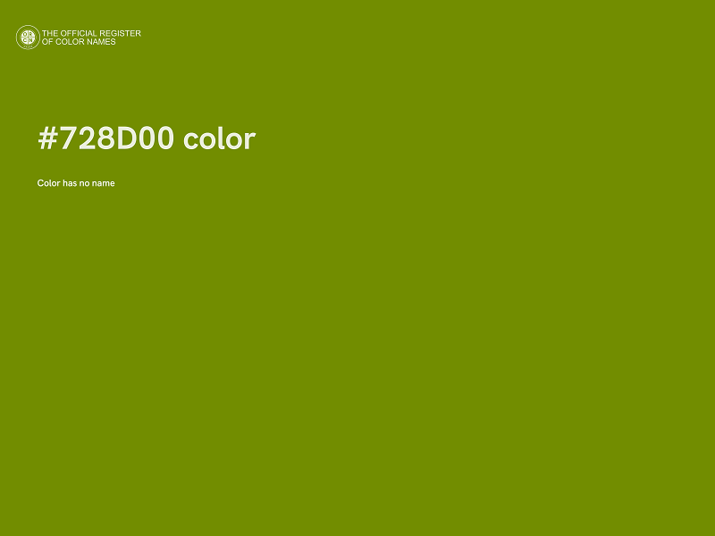 #728D00 color image