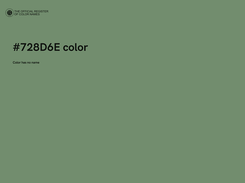 #728D6E color image