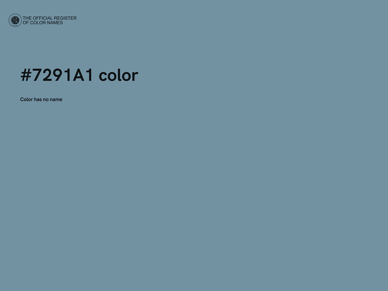 #7291A1 color image