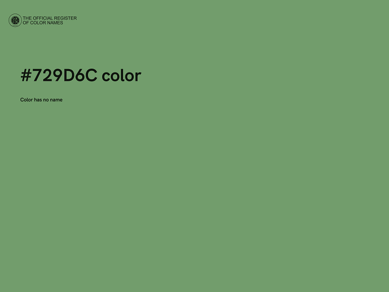 #729D6C color image