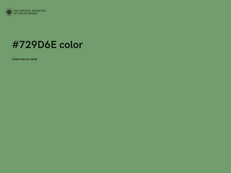 #729D6E color image