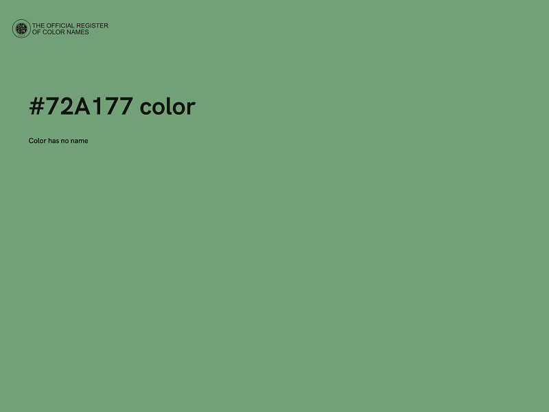 #72A177 color image