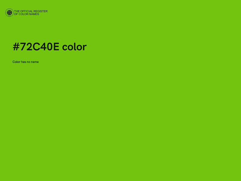 #72C40E color image