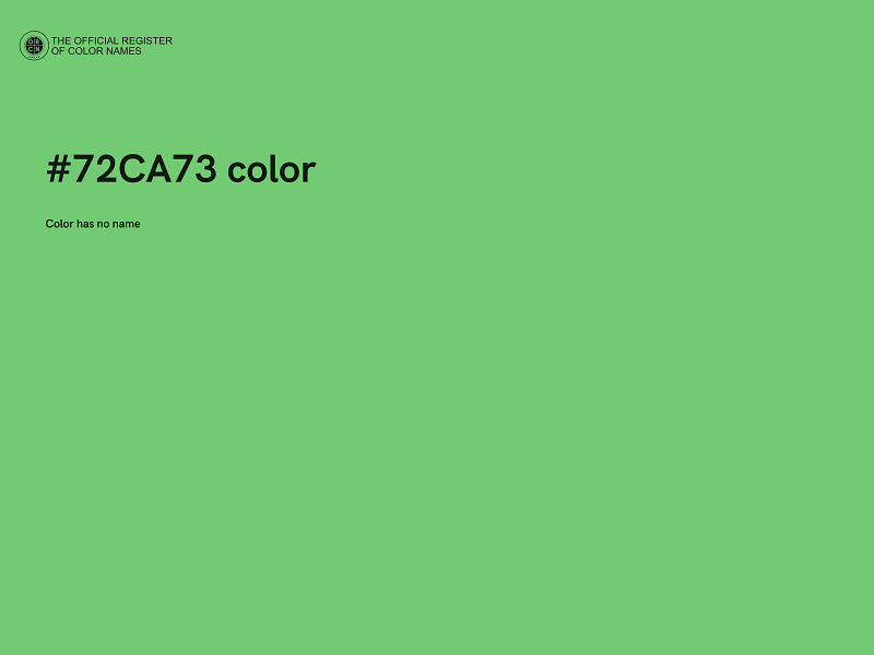 #72CA73 color image