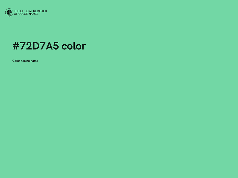 #72D7A5 color image