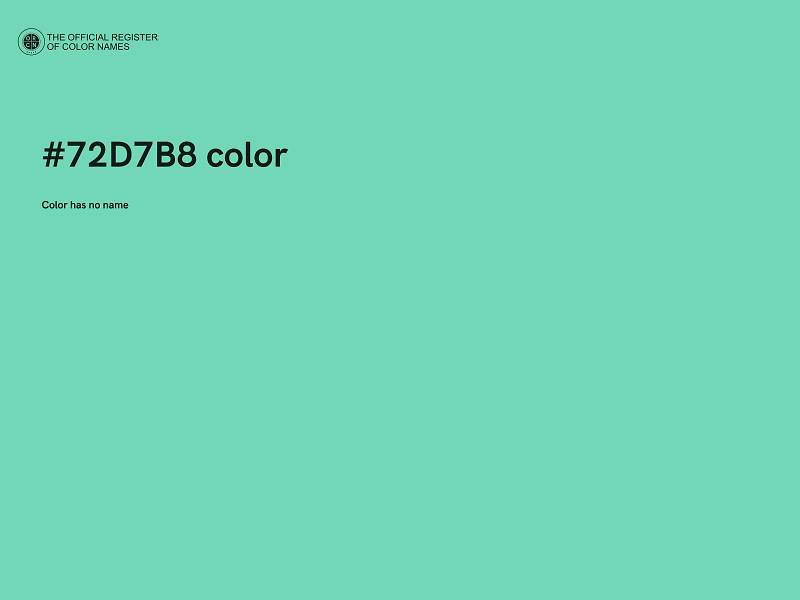 #72D7B8 color image