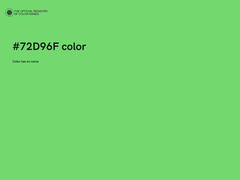 #72D96F color image