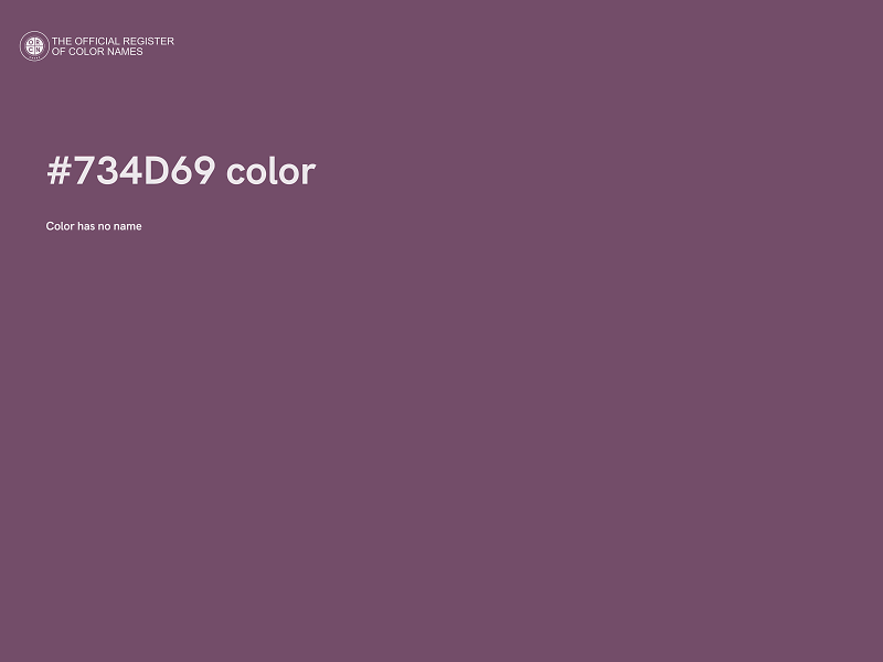 #734D69 color image