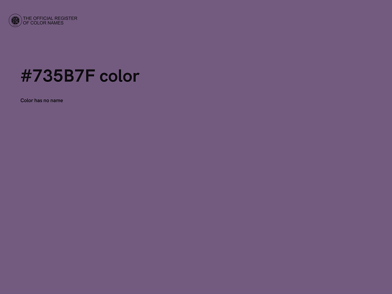 #735B7F color image