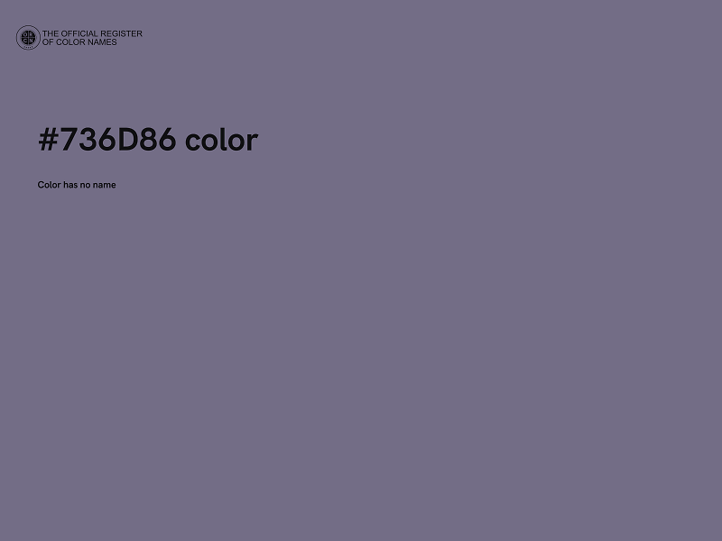 #736D86 color image