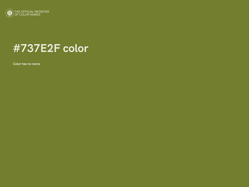 #737E2F color image