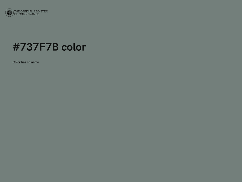 #737F7B color image