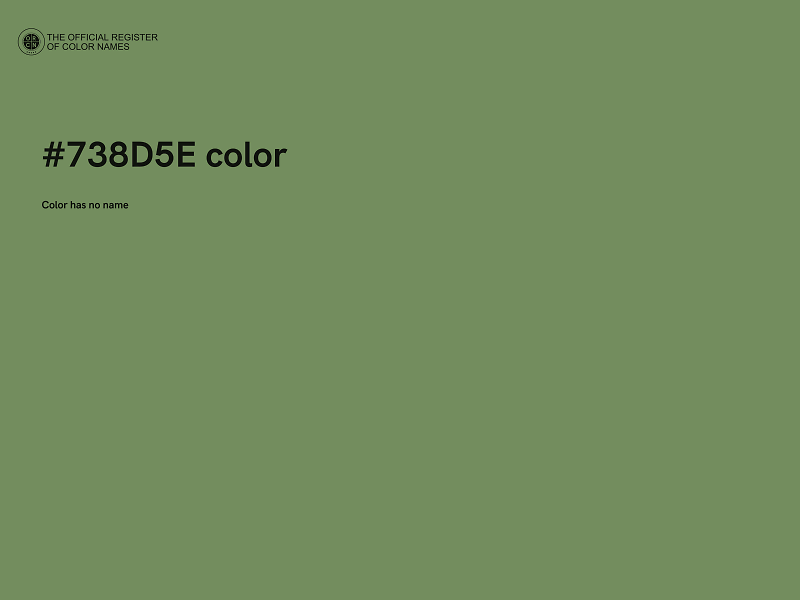 #738D5E color image