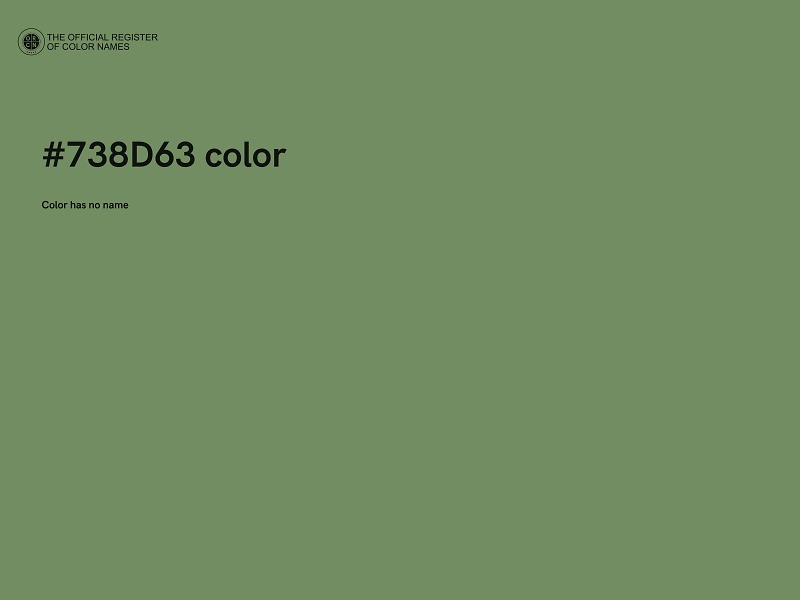 #738D63 color image