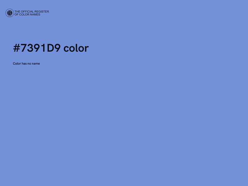 #7391D9 color image