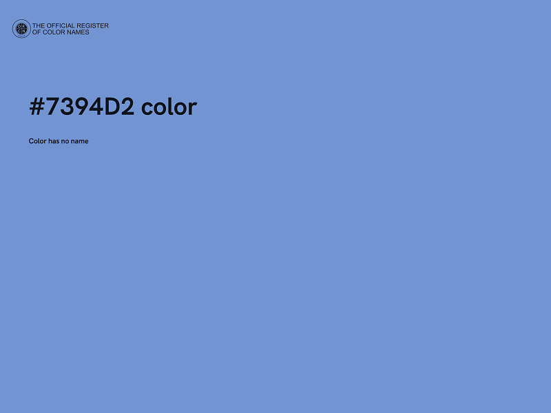 #7394D2 color image