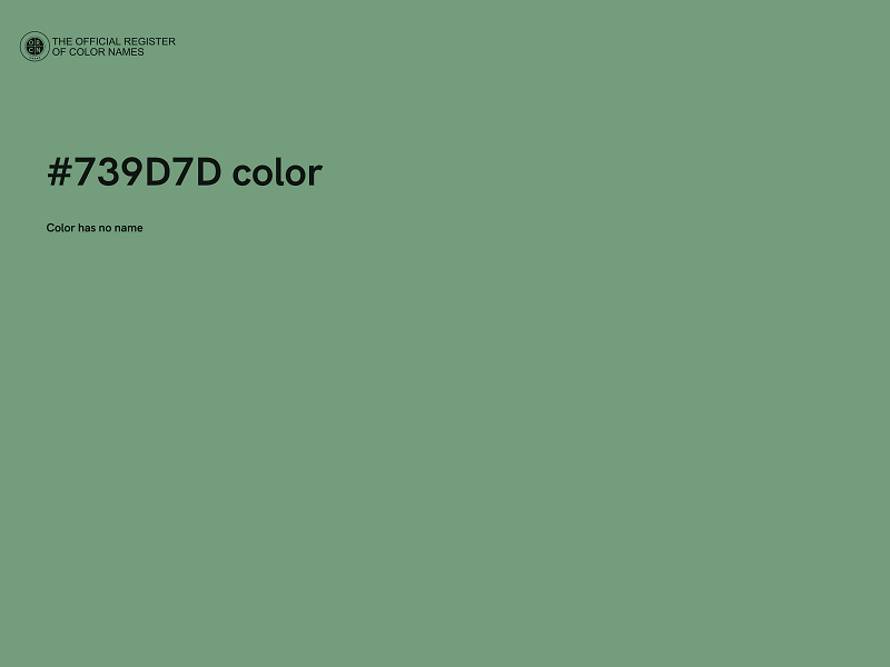 #739D7D color image