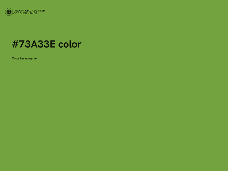 #73A33E color image