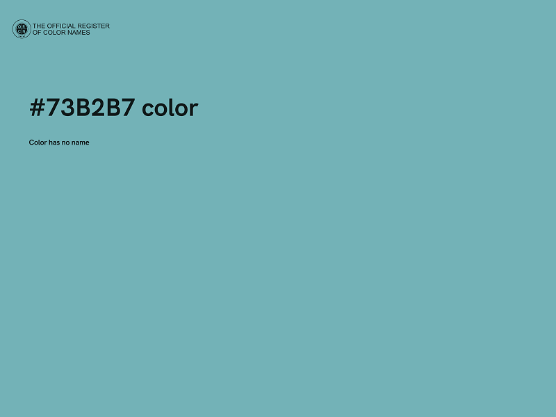 #73B2B7 color image