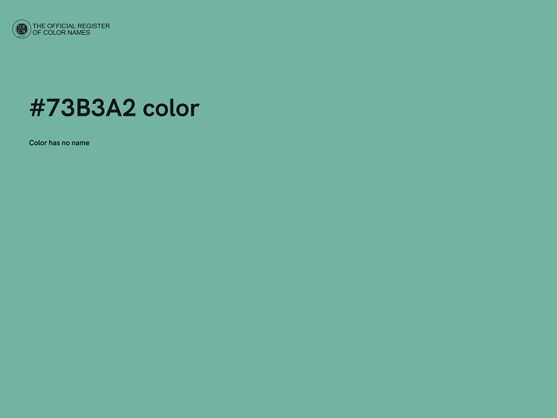 #73B3A2 color image