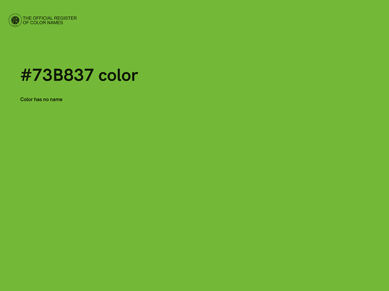 #73B837 color image