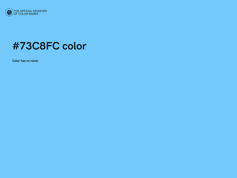 #73C8FC color image